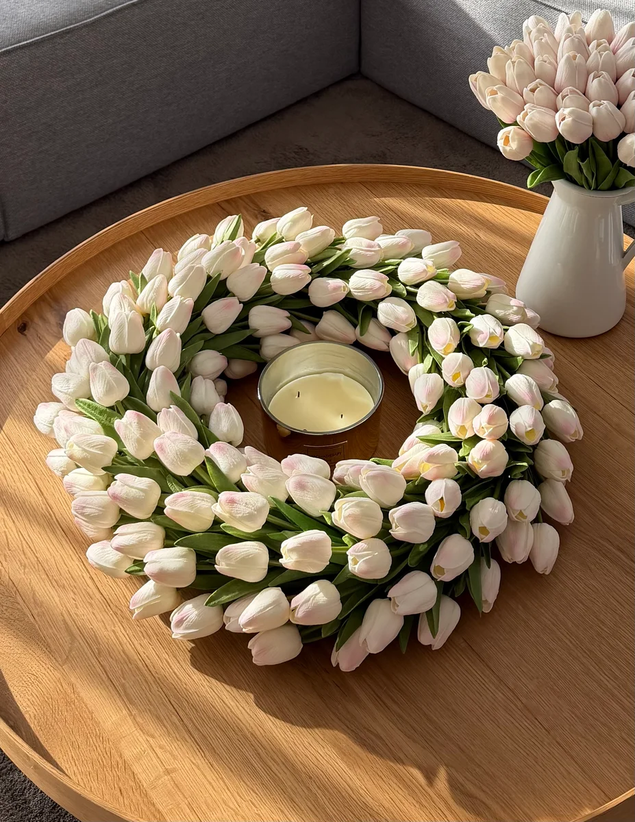 Luxusný tulipánový veniec — obrázok 2